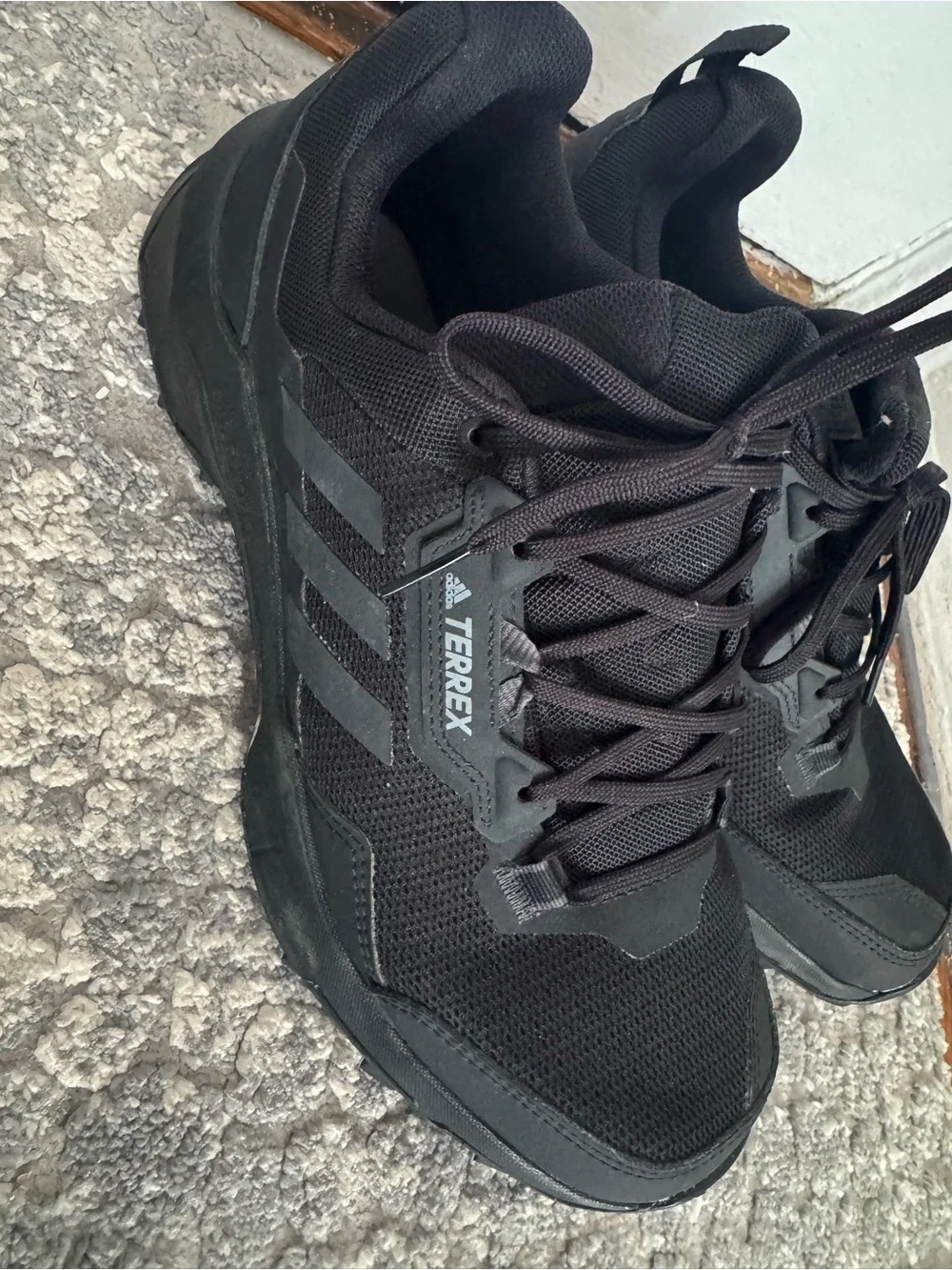 adidas Terrex All-Black Men's Trail Sneakers - Picture 1 of 3